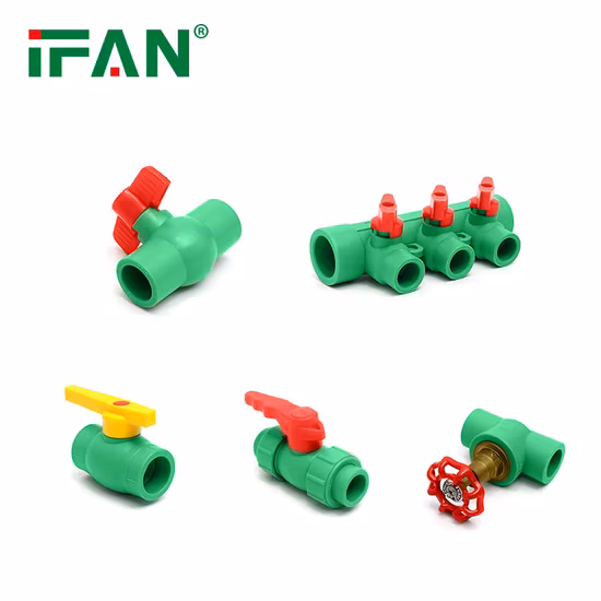Ifan Factory High Quality Brown Pph 1/2 3/4 Inches Pph Pipes Fittings